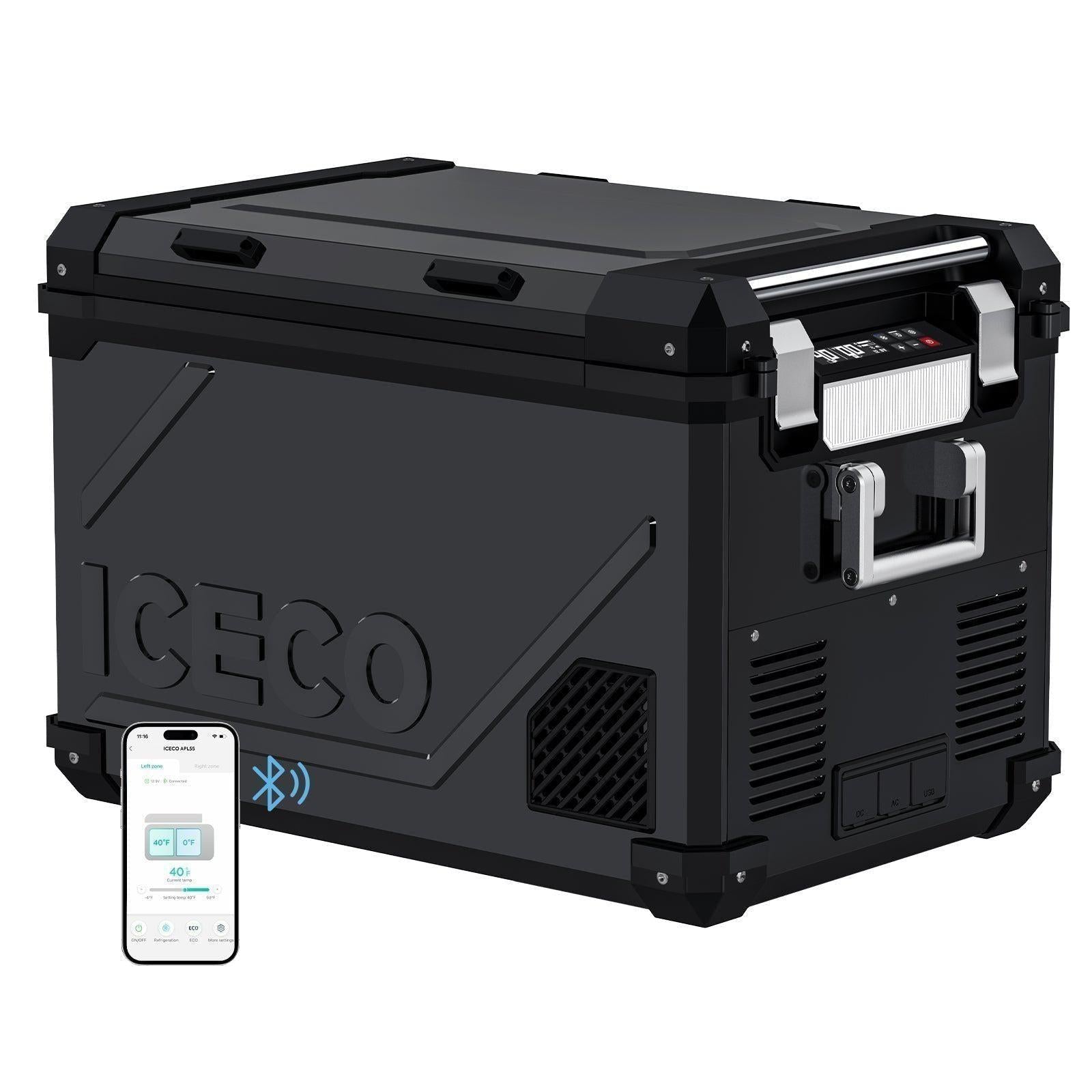 58QT APL55 Dual Zone 12 Volt Fridge refrigerator | ICECO-Portable Fridge-www.icecofreezer.com