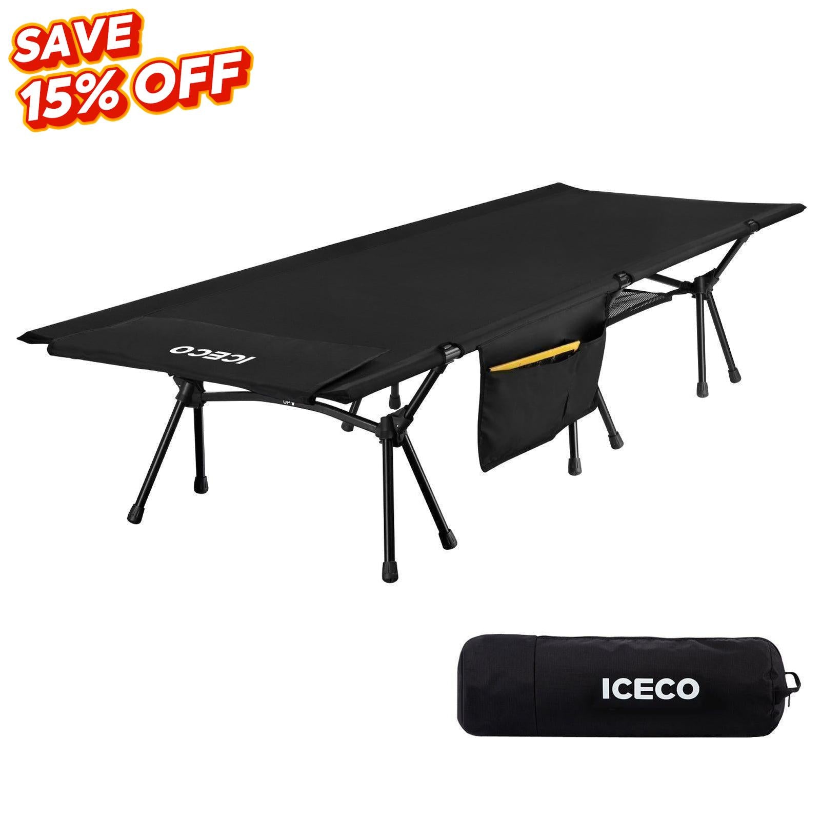 Portable L Size Camping Cot | ICECO Outdoor-Outdoor Gear-www.icecofreezer.com