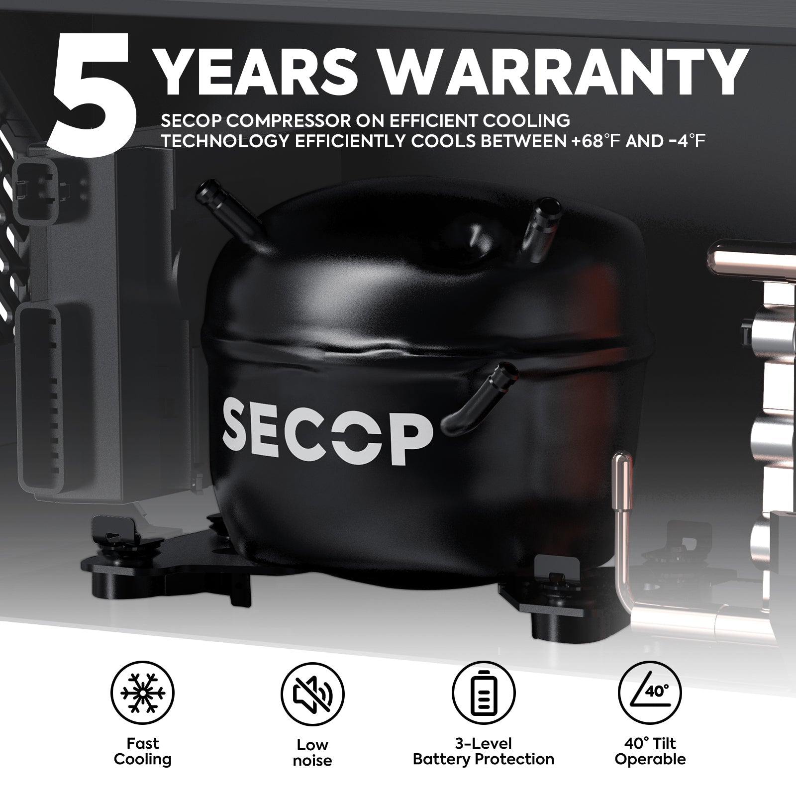 58QT APL55 Dual Zone 12 Volt Fridge refrigerator | ICECO-Portable Fridge-www.icecofreezer.com