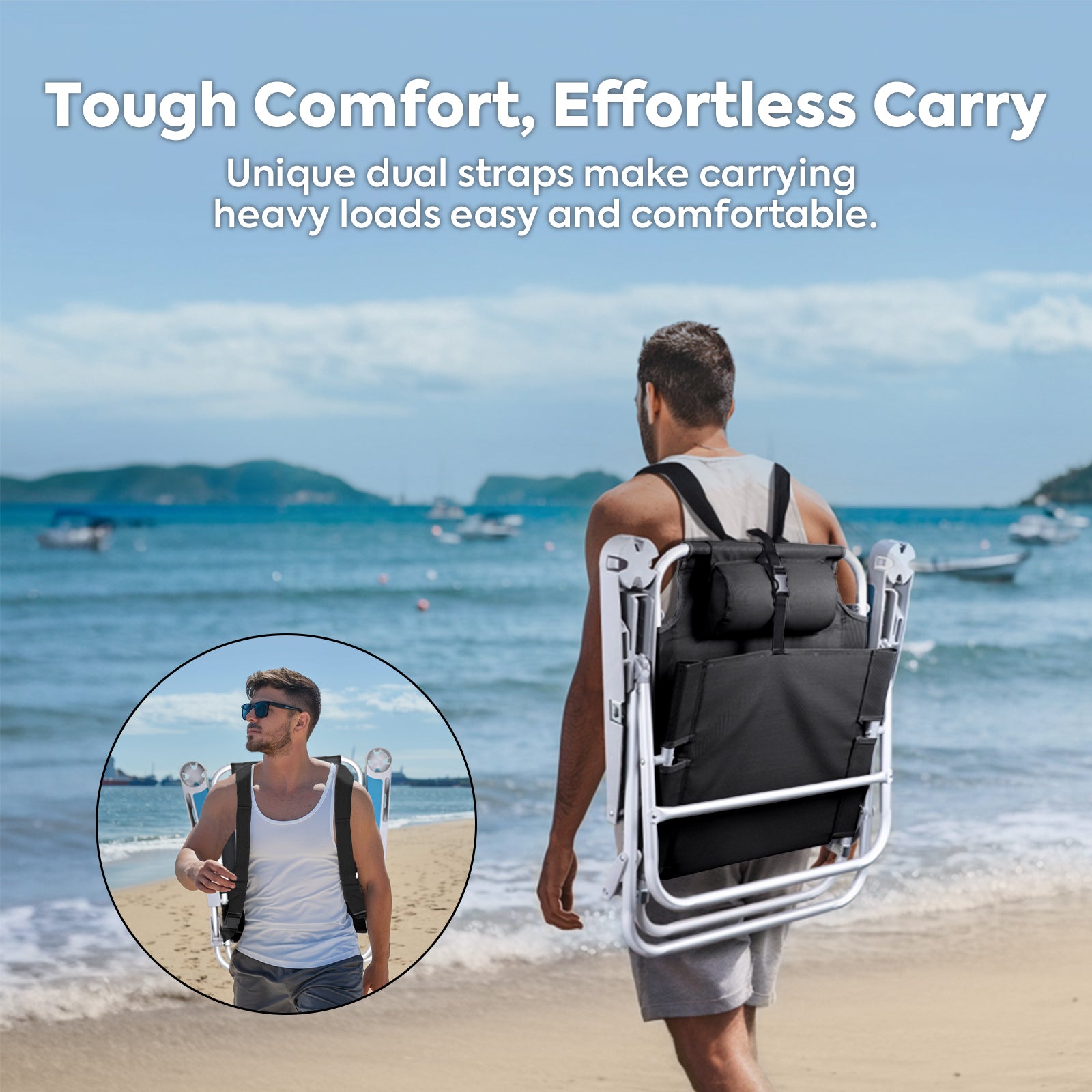 BC75 Extra-Wide Backpack Beach Chair | ICECO-www.icecofreezer.com