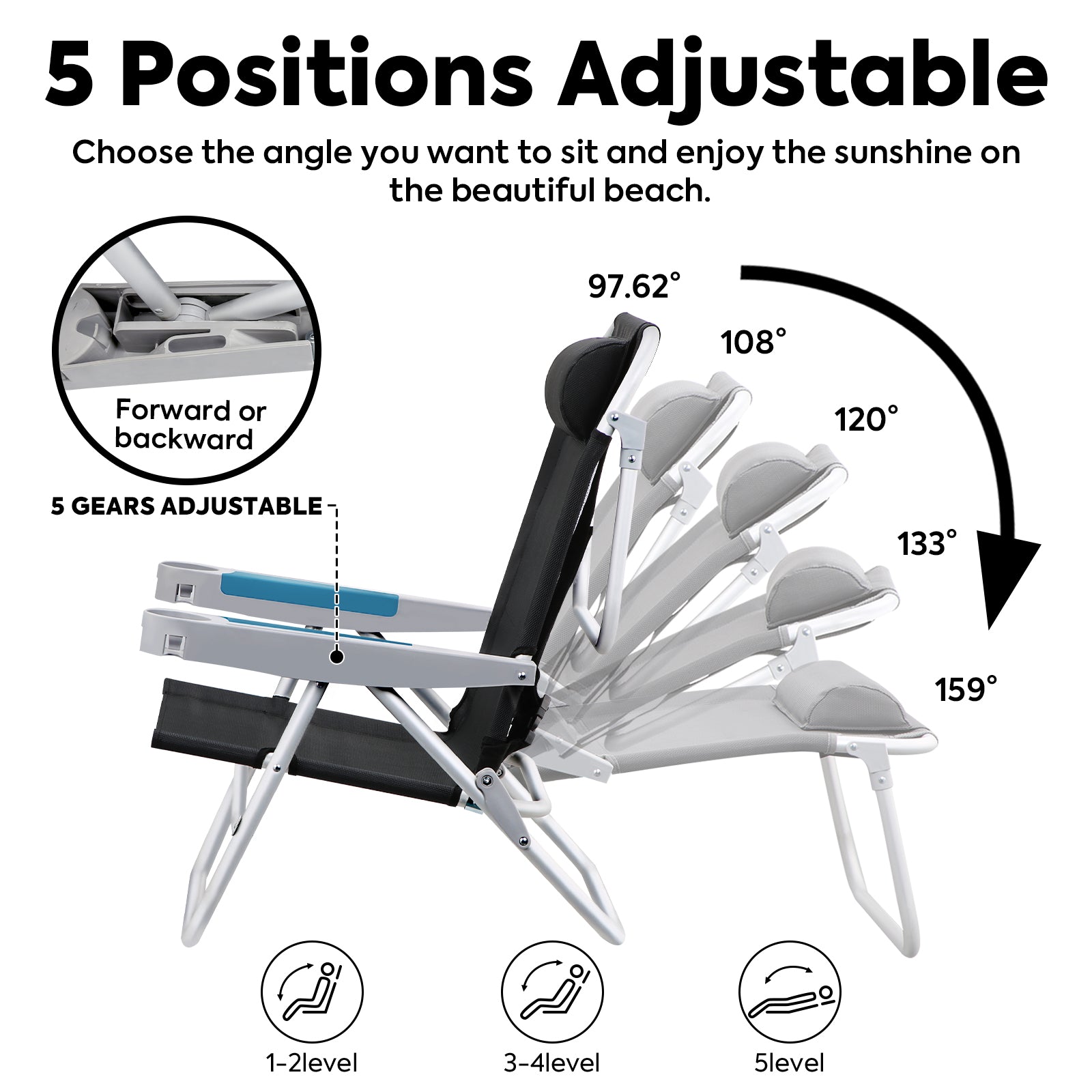 BC75 Extra-Wide Backpack Beach Chair | ICECO-www.icecofreezer.com