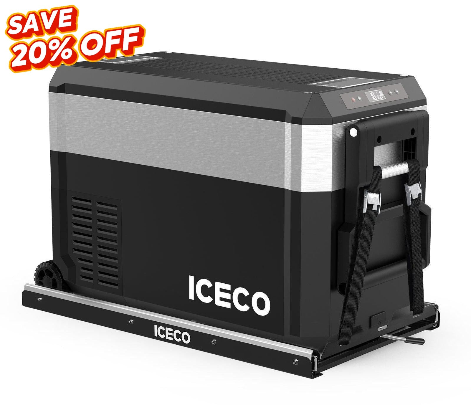JP Pro Wheeled Portable Freezer with Slide Mount | ICECO-Portable Fridge-www.icecofreezer.com