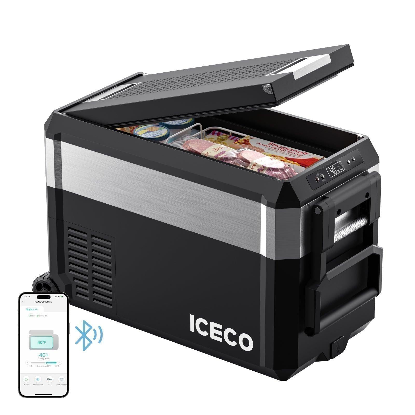 40QT JP40 Pro Wheeled Portable Freezer Camping Fridge With Cover | ICECO-Portable Fridge-www.icecofreezer.com