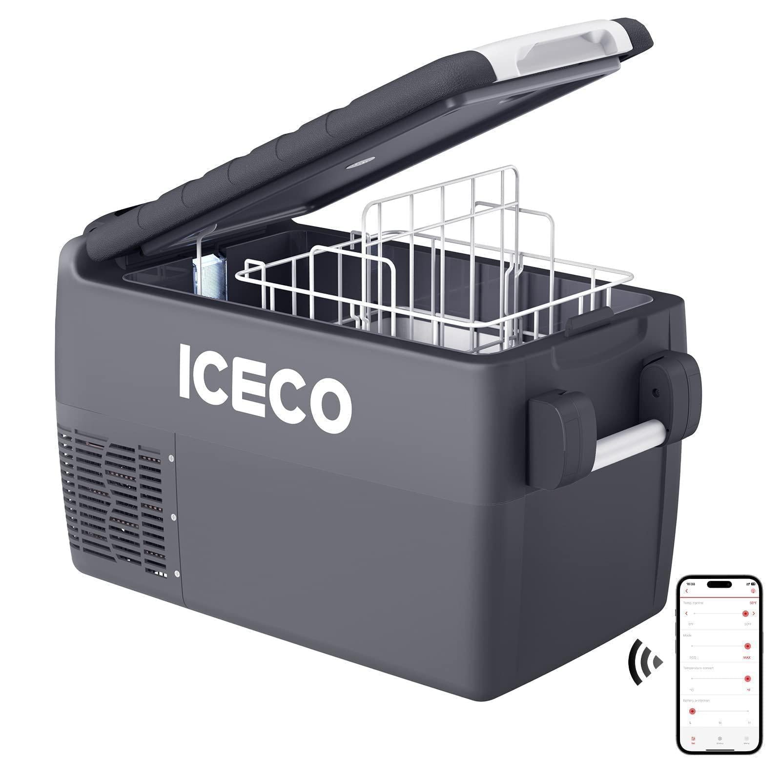 ICECO JP30 12V Off-road Refrigerator Portable Fridge Car Freezer with  Insulated Cover & APP Control Function – ICECOFREEZER