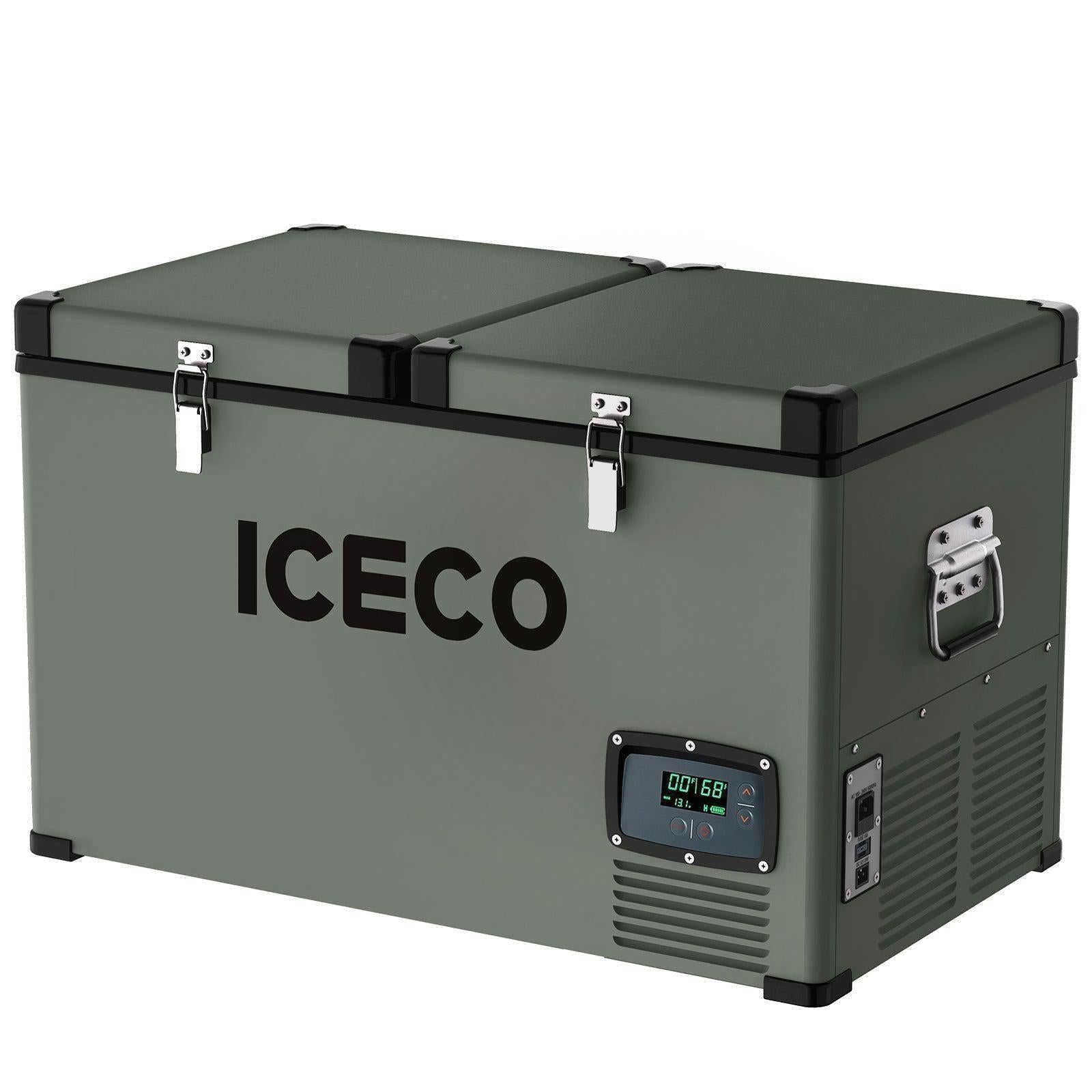 68.6QT VL65 Dual Zone Portable Fridge Plug in Cooler for Car with Secop Compressor | ICECO
