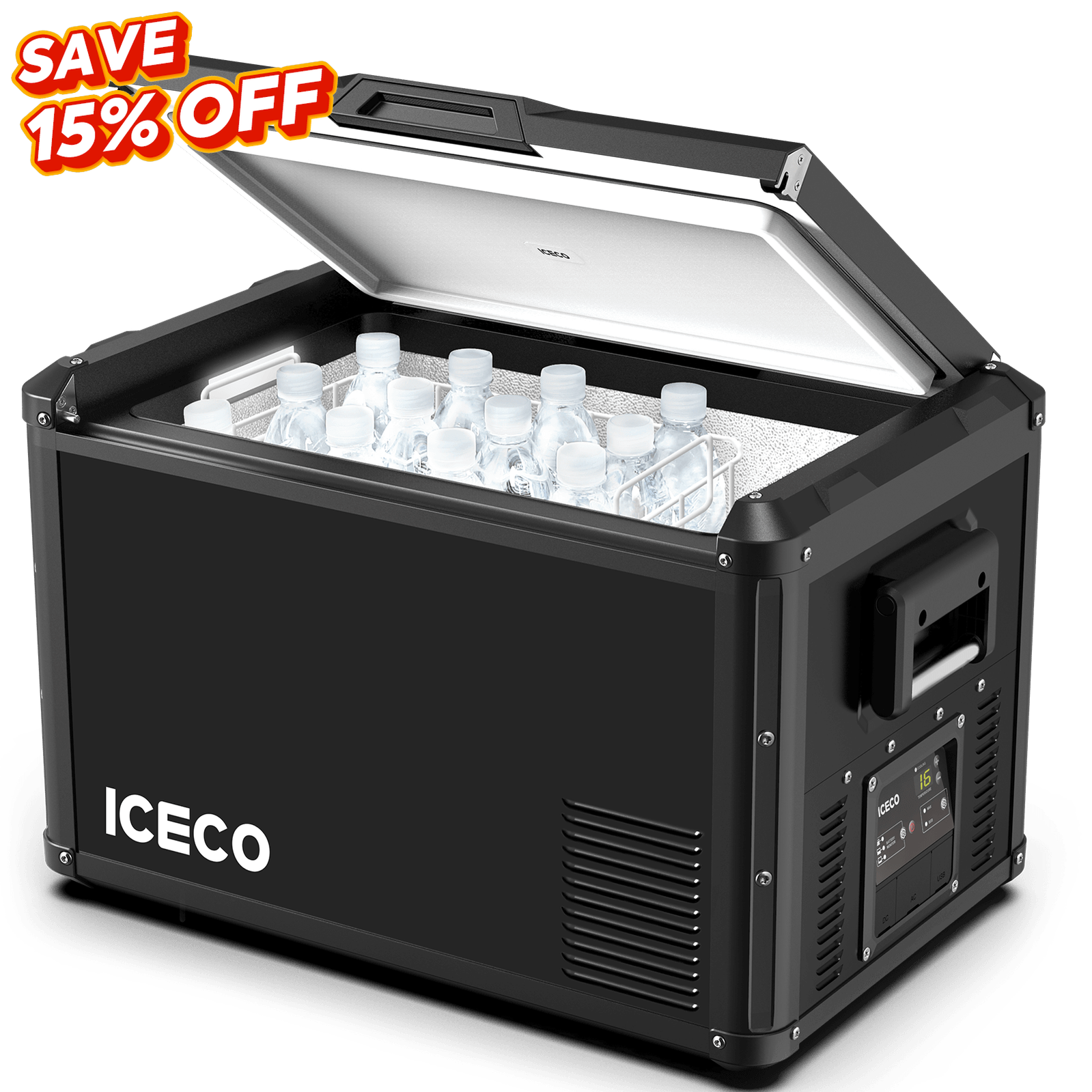 ICECO VL60ProS Single Zone Portable Fridge Freezer Black