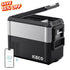 JP Pro Series 40/51QT Dual Zone Wheeled Car Fridge With Cover-SILVER | Ship Out in Early-August-Portable Fridge-www.icecofreezer.com