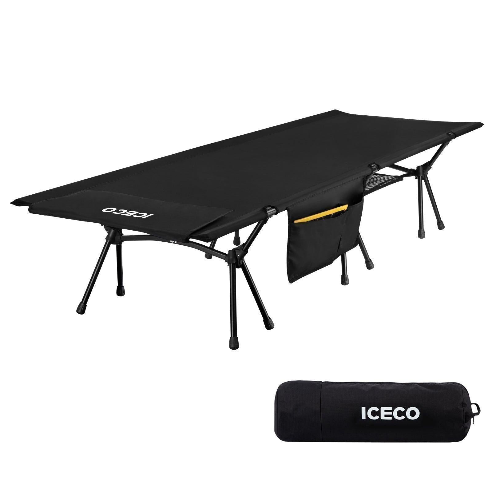 Portable Camping Cot for Adults With Camping Blanket | ICECO-Outdoor Gear-www.icecofreezer.com