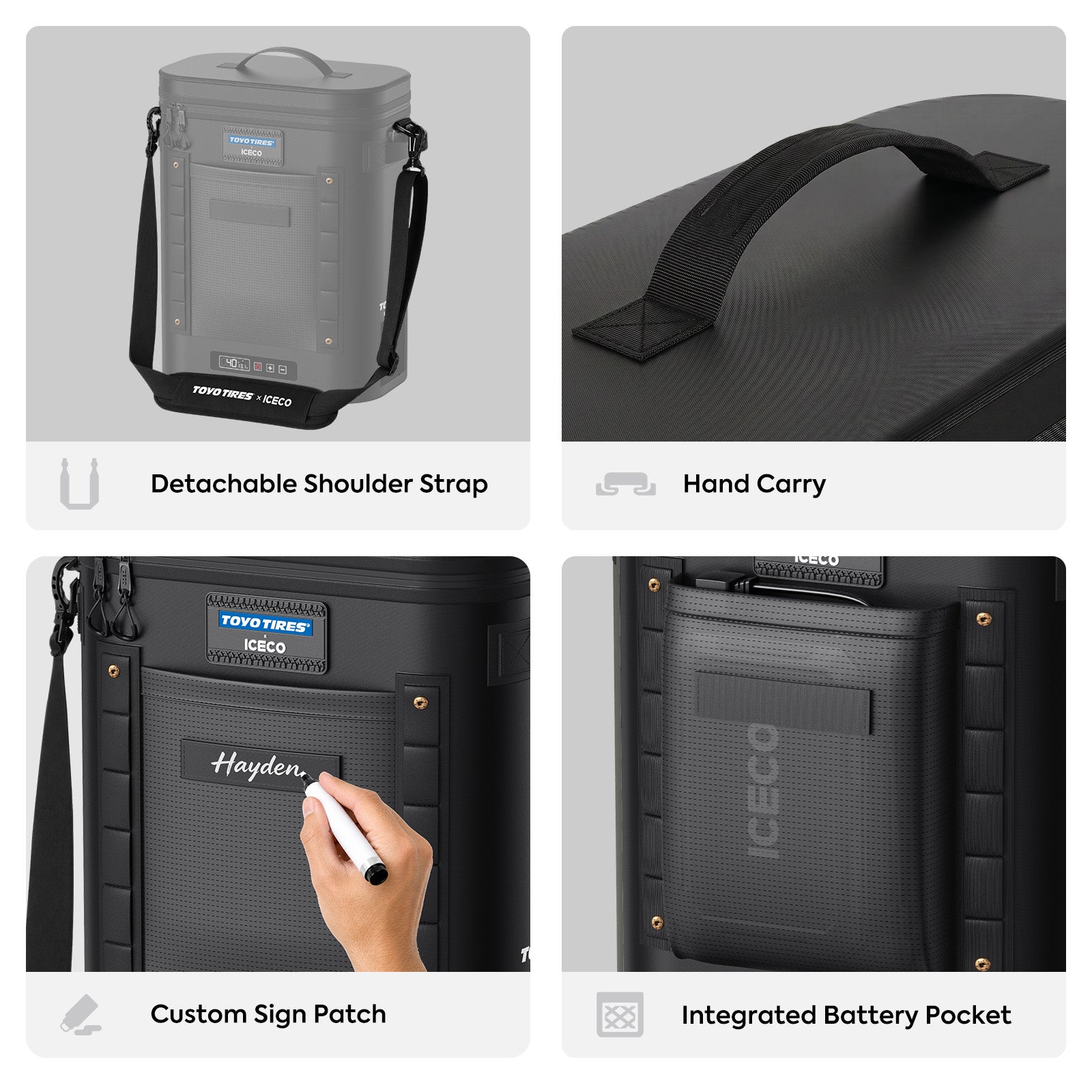 13.5QT GOPACK12 Single Zone 12V Ice-Free Portable Freezer | ICECO × TOYO TIRES® Limited Edition-Portable Fridge-www.icecofreezer.com