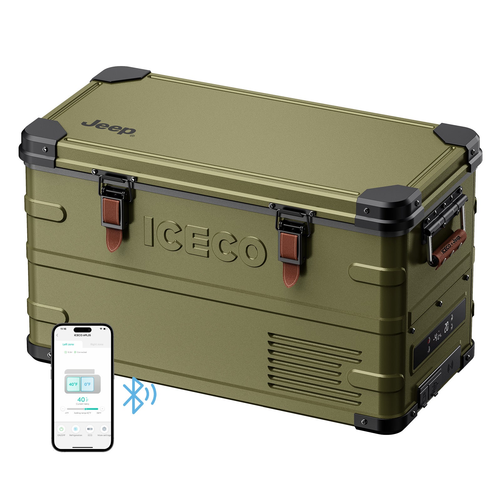 37QT APL35 Ultralight Dual Zone Aluminum Freezer | ICECO × JEEP® APL35 Limited Edition-Portable Fridge-www.icecofreezer.com