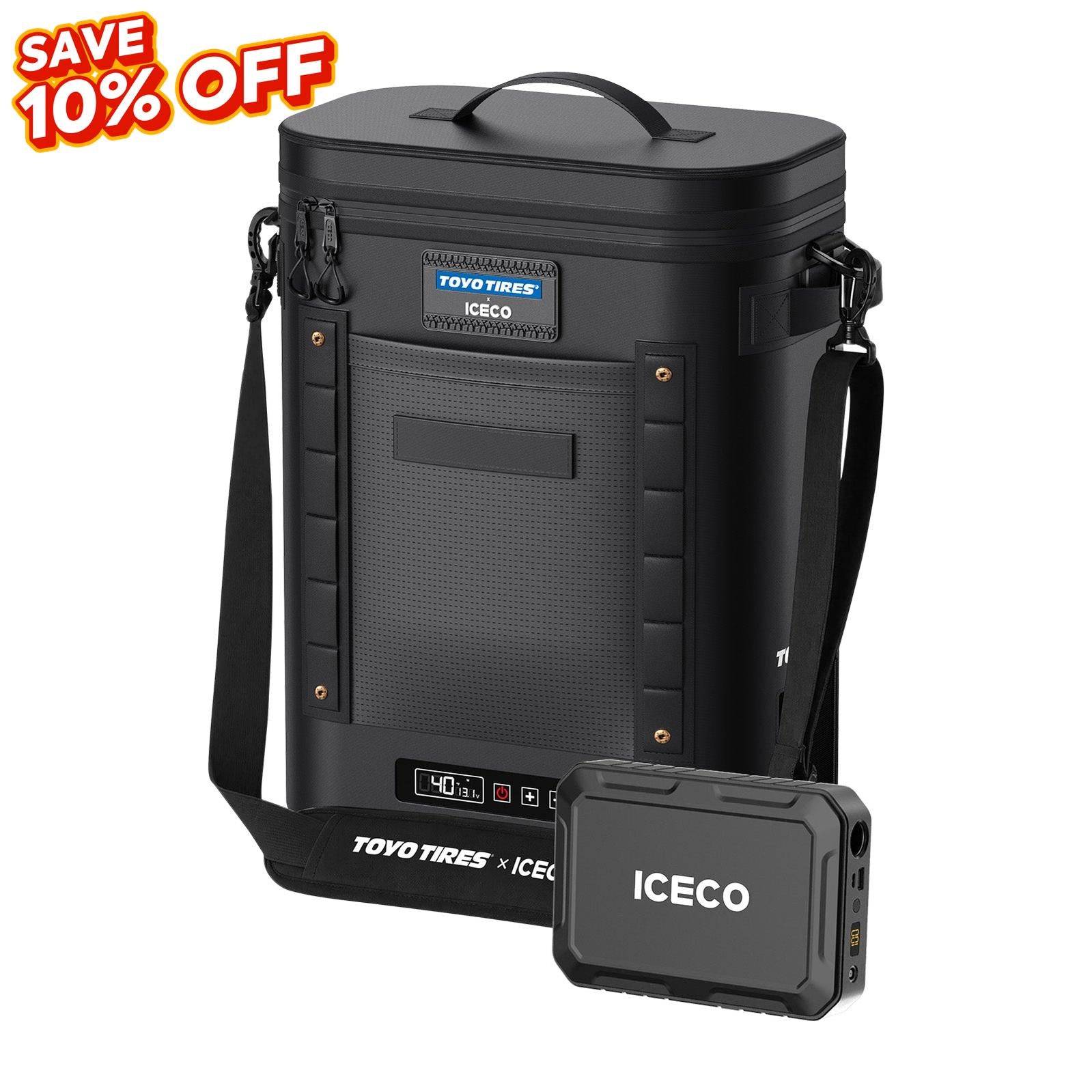13.5QT GOPACK12 Single Zone 12V Ice-Free Portable Freezer | ICECO × TOYO TIRES® Limited Edition-Portable Fridge-www.icecofreezer.com
