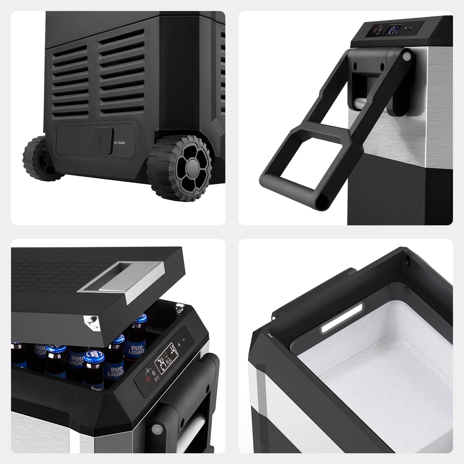 JP40Pro Wheeled Portable Freezer with Magnetic Battery | ICECO-Portable Fridge-www.icecofreezer.com