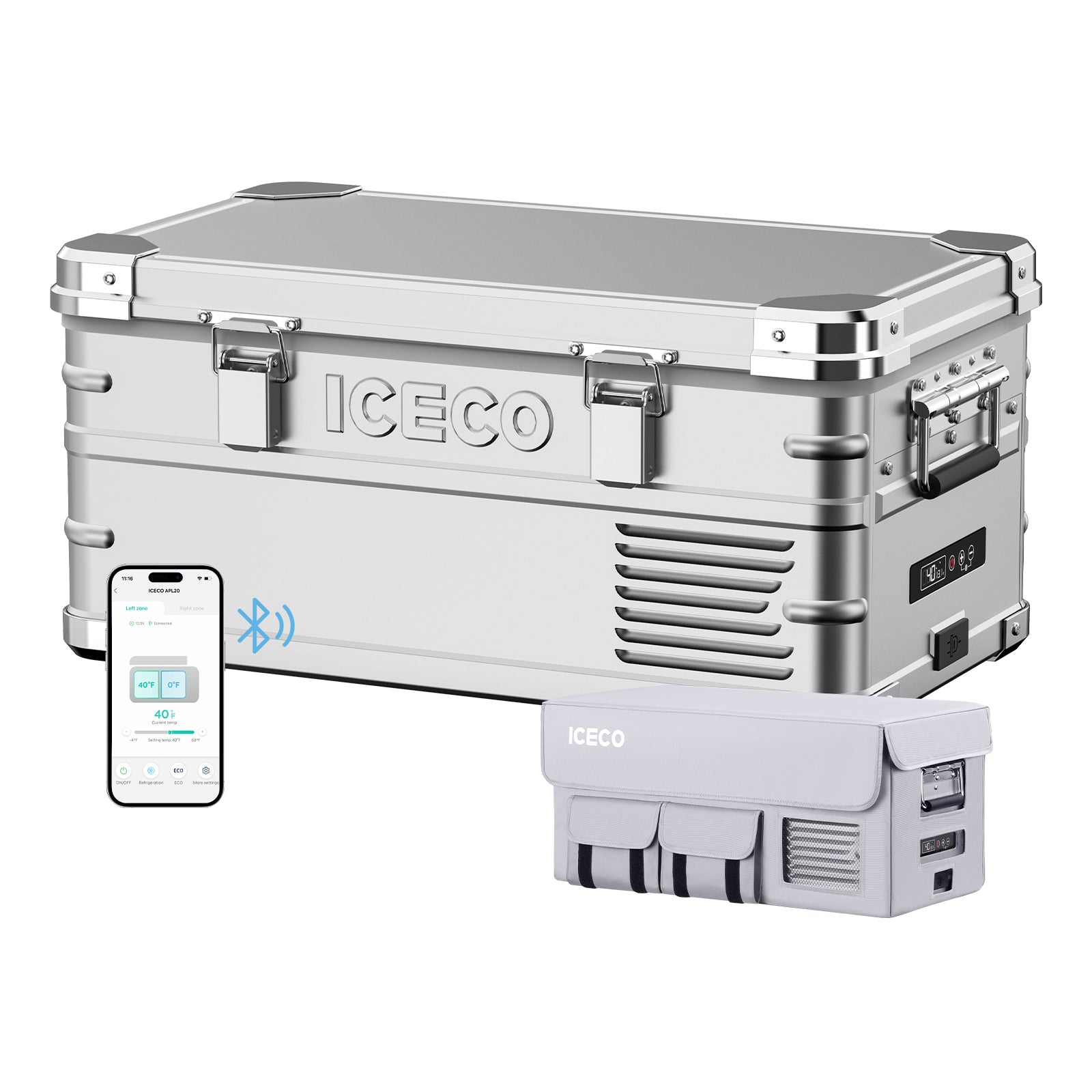 21QT APL20 Light Duty Single Zone Aluminum Freezer With Cover | ICECO