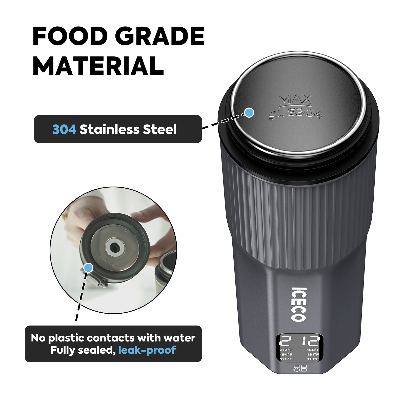 Dual Voltage (110V-240V) Portable Electric Kettle | ICECO-www.icecofreezer.com