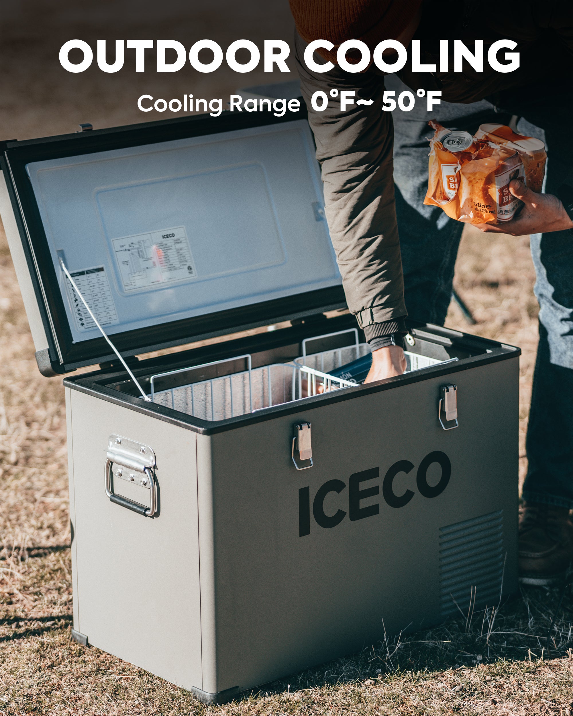 Portable Cooler Best Electric Coolers For Camping 47QT VL45