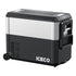 JP Pro Series 40/51QT Dual Zone Wheeled Car Fridge With Cover-SILVER | Ship Out in Early-August-Portable Fridge-www.icecofreezer.com