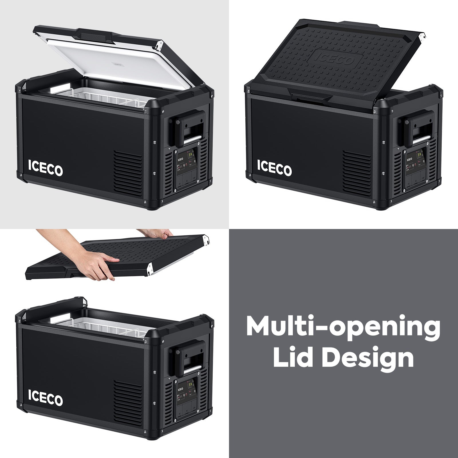 37QT VL35ProS With Cover Portable Fridge Electric Cooler | ICECO-Portable Fridge-www.icecofreezer.com