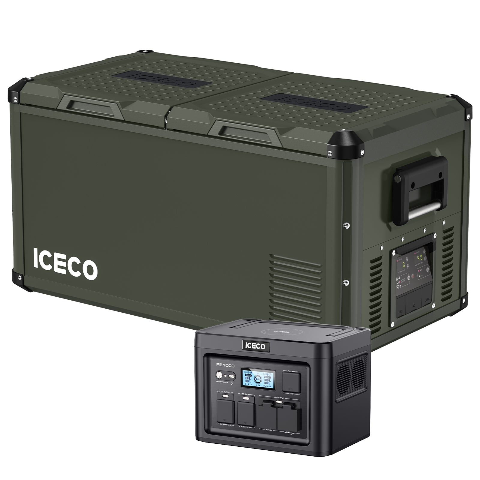 79.2QT VL75ProD 12V Robust Freezer With PB1000 Power Station | ICECO-Portable Fridge-www.icecofreezer.com