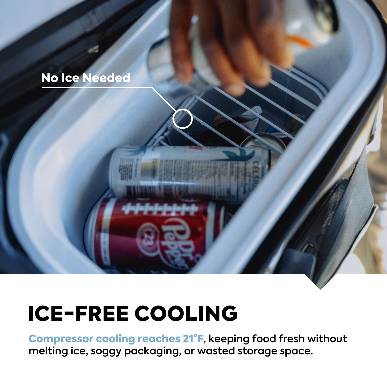 NEW! 13.5QT GOPACK12 Single Zone 12V Ice-Free Portable Freezer | ICECO-Portable Fridge-www.icecofreezer.com