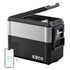 JP Pro Series 40/51QT Dual Zone Wheeled Car Fridge With Cover-SILVER | Ship Out in Early-August-Portable Fridge-www.icecofreezer.com