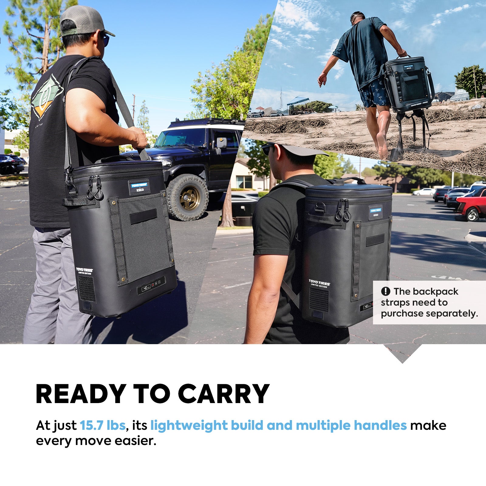 13.5QT GOPACK12 Single Zone 12V Ice-Free Portable Freezer | ICECO × TOYO TIRES® Limited Edition-Portable Fridge-www.icecofreezer.com