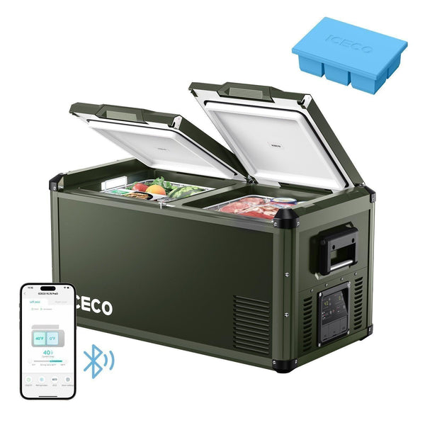 ICECO 79QT VL75Pro Dual Zone 12V Refrigerator, Overland Fridge