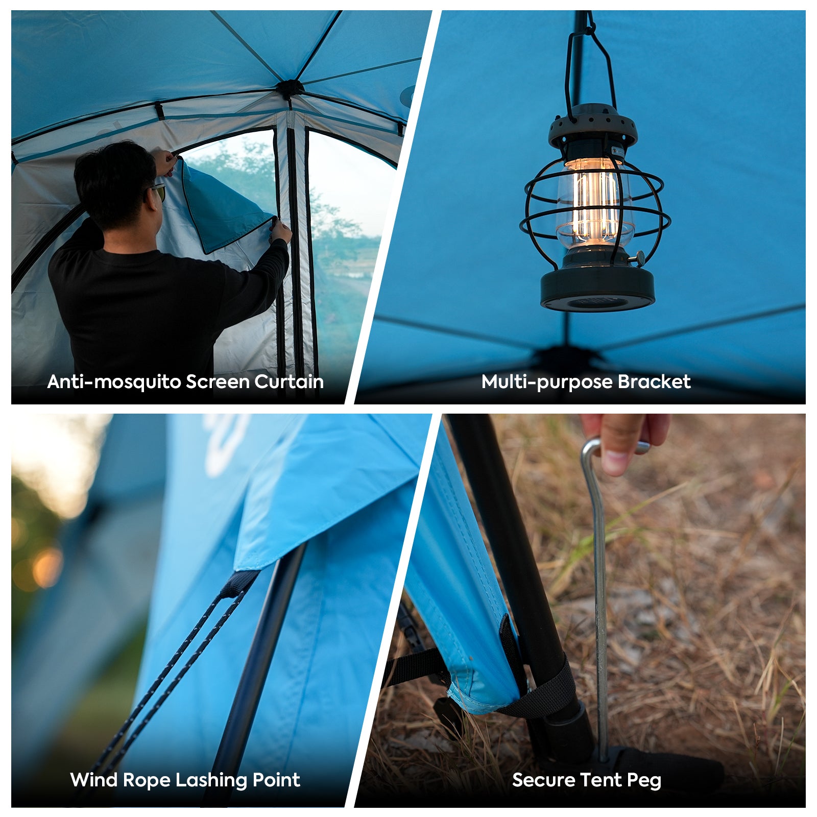 4-8 Persons Easy Setup Canopy Tent with UPF50+ Sun Shelter | ICECO-Outdoor Gear-www.icecofreezer.com