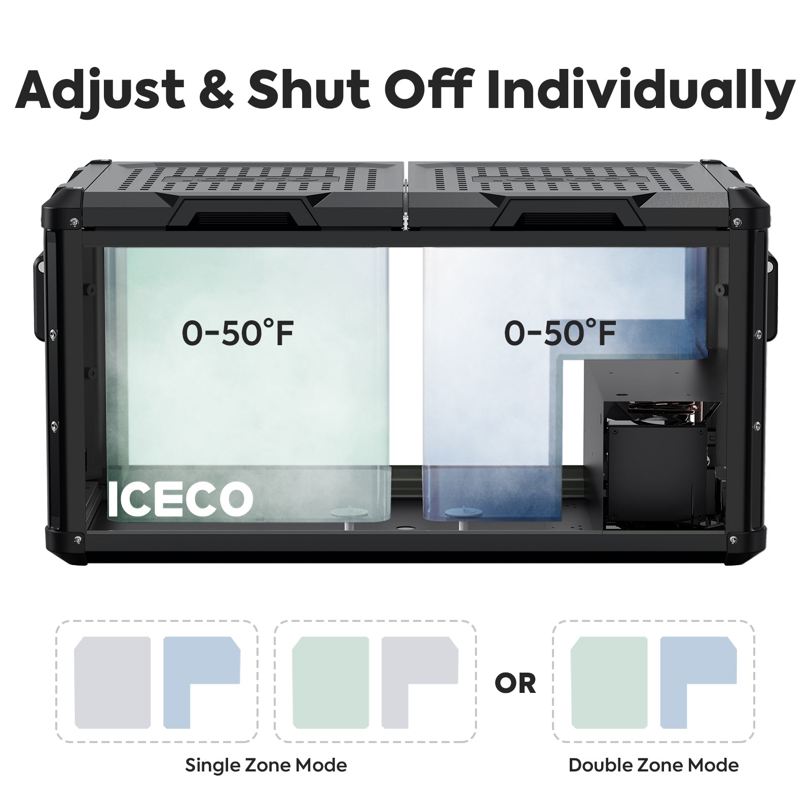 95QT VL90ProD Dual Zone RV 12 volt Fridge Freezer | ICECO-Portable Fridge-www.icecofreezer.com