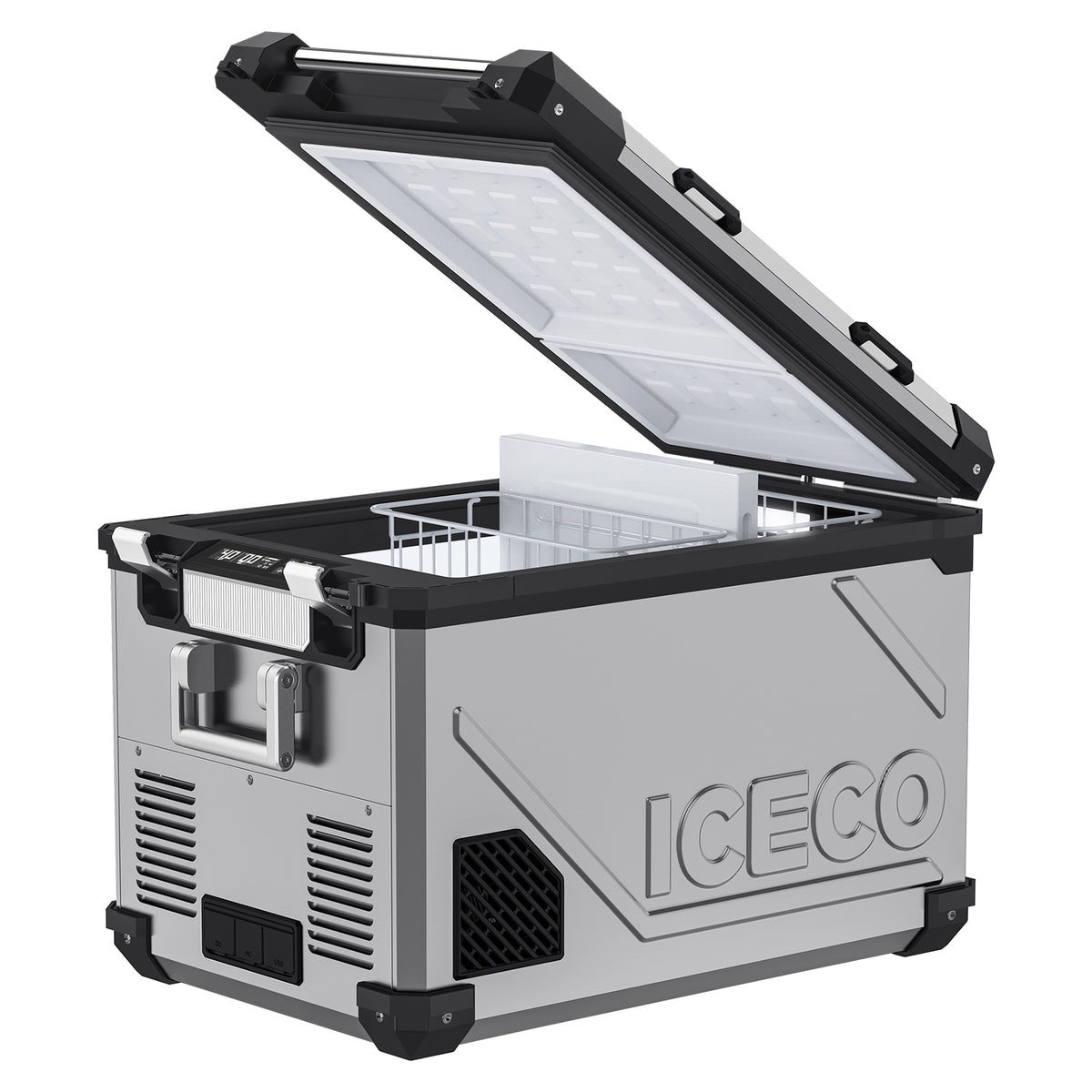 ICECO APL55 Silver 55L Dual Zone Portable Fridge – Smart, Quiet ...