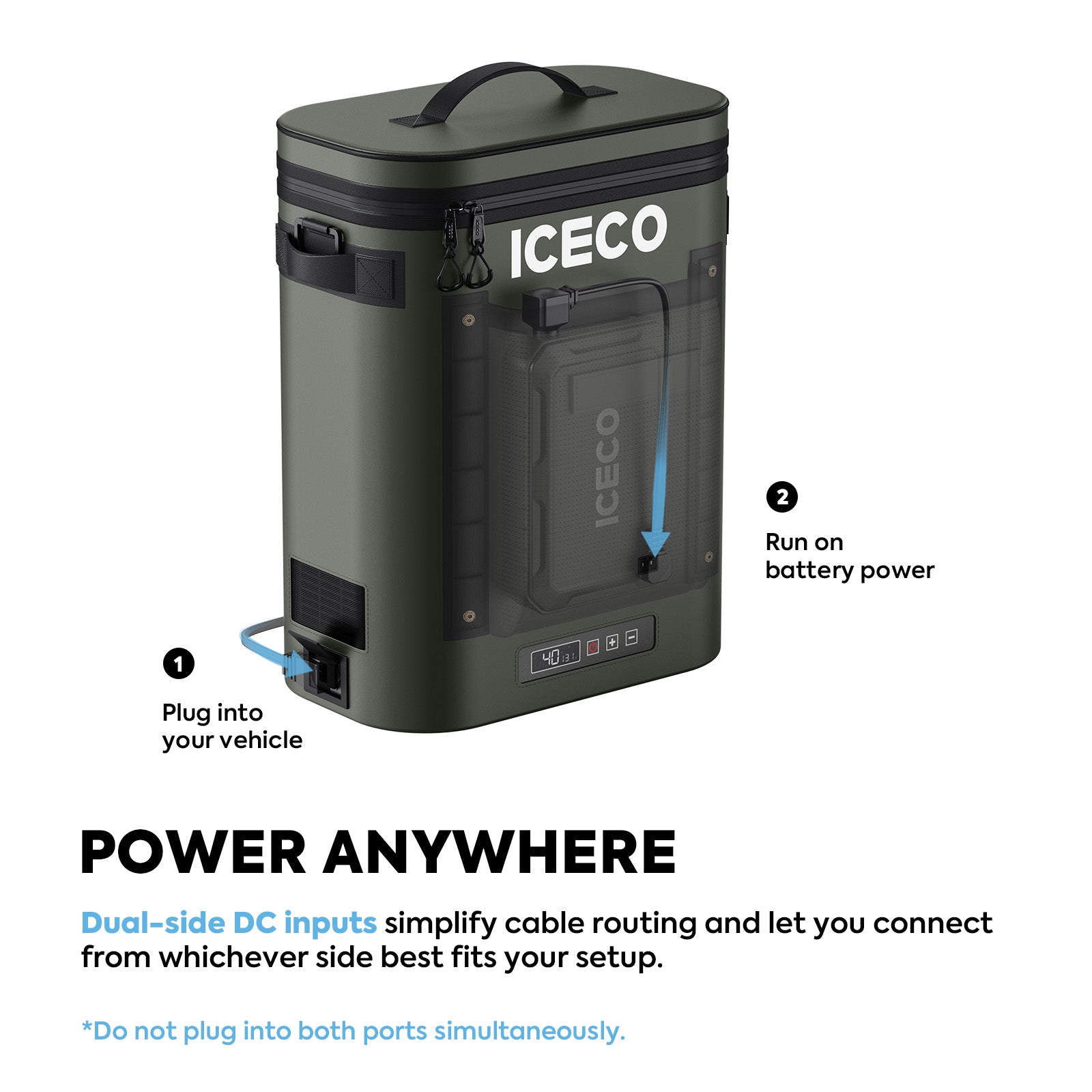 13.5QT GOPACK12 Single Zone 12V Ice-Free Portable Freezer | ICECO