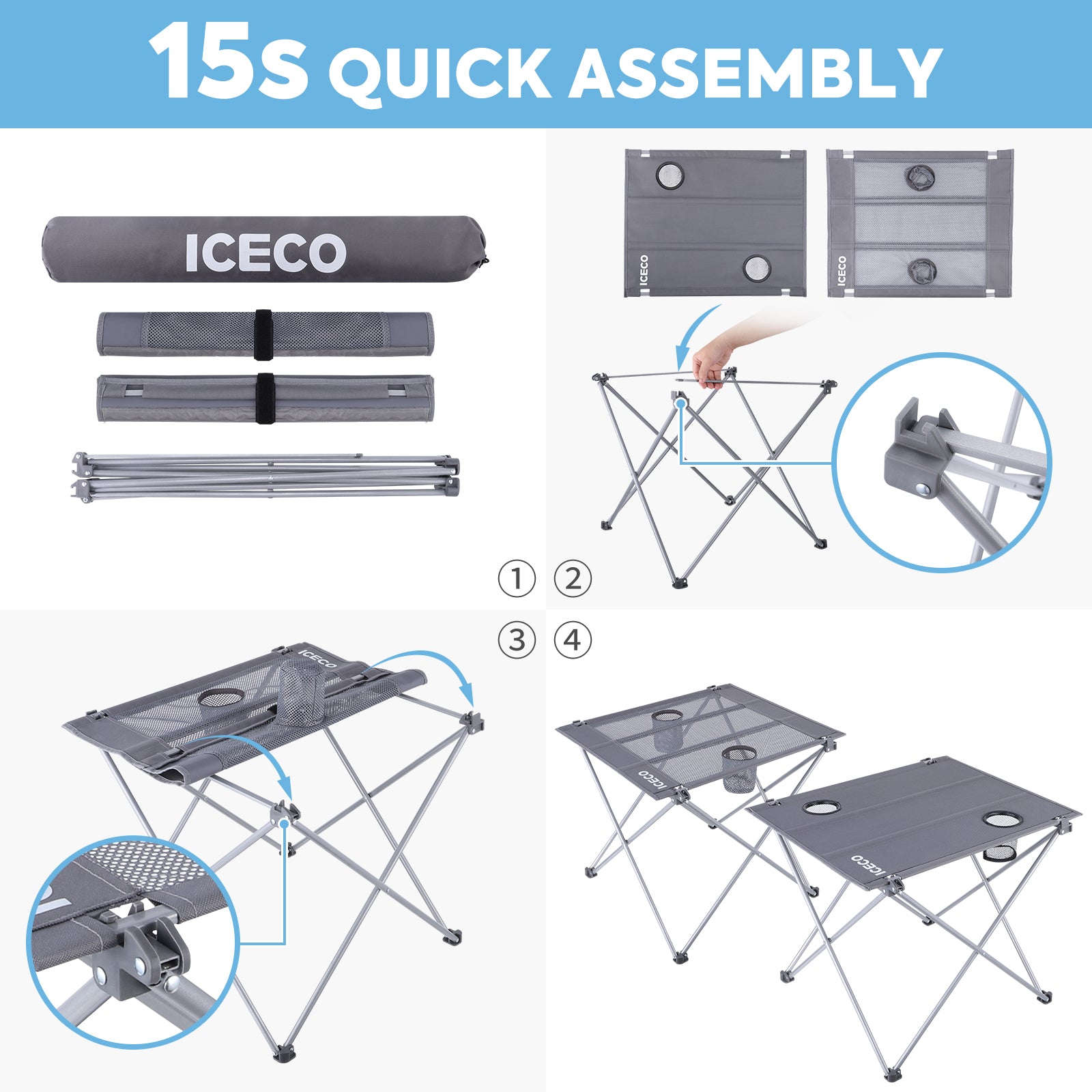 New! Portable Folding Camping Table | ICECO-Camping Chair-www.icecofreezer.com
