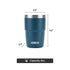 2-Pack 8 oz Stackable Stainless Steel Tumbler Set | ICECO-accessories-www.icecofreezer.com