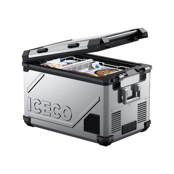 ICECO APL55 Silver 55L Dual Zone Portable Fridge – Smart, Quiet