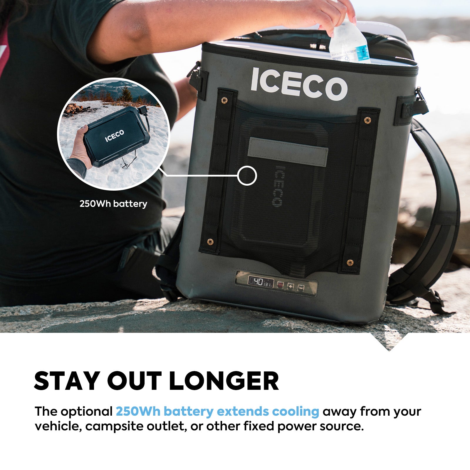 13.5QT GOPACK12 Single Zone 12V Ice-Free Portable Freezer | ICECO