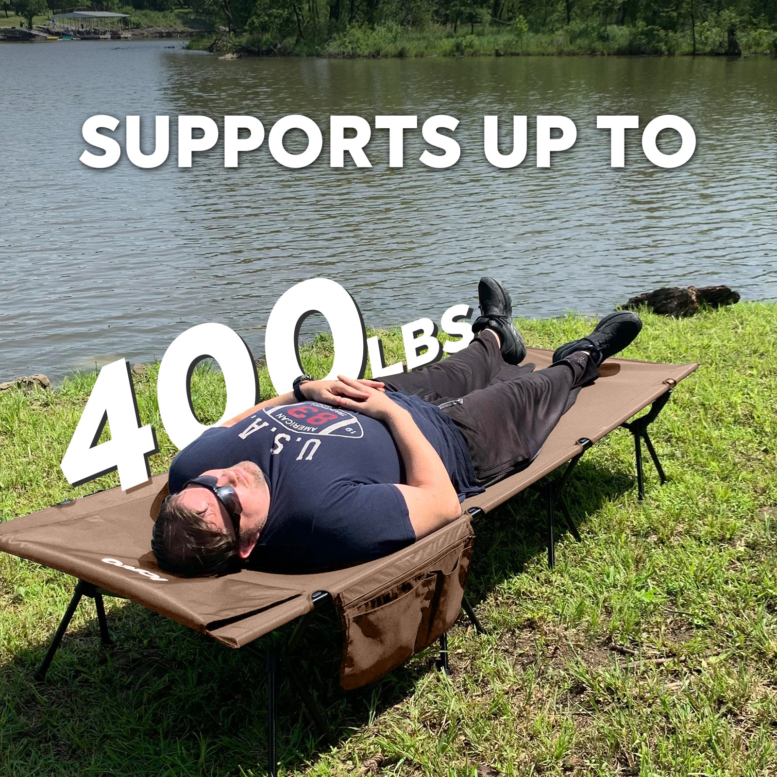 Portable Camping Cot khaki | ICECO-Outdoor Gear-www.icecofreezer.com