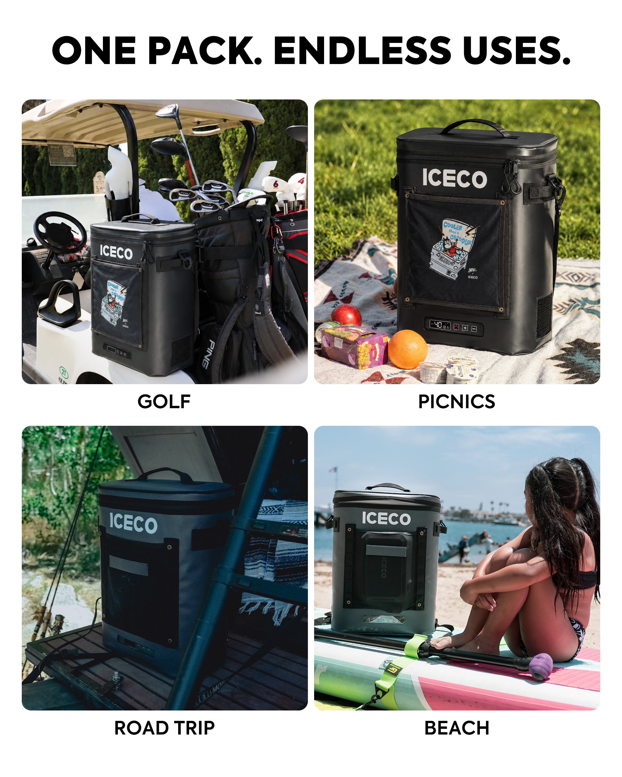 ICECO 13.5QT GOPACK12 | Ice-Free Portable Cooling for Every