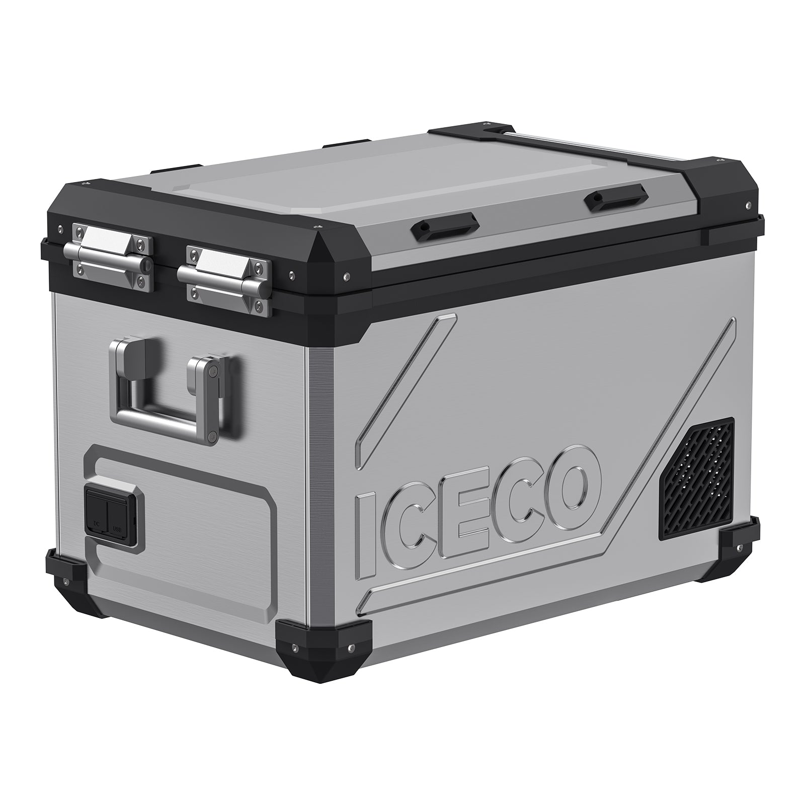 APL55-Silver Dual Zone 12 Volt Fridge | ICECO-Portable Fridge-www.icecofreezer.com