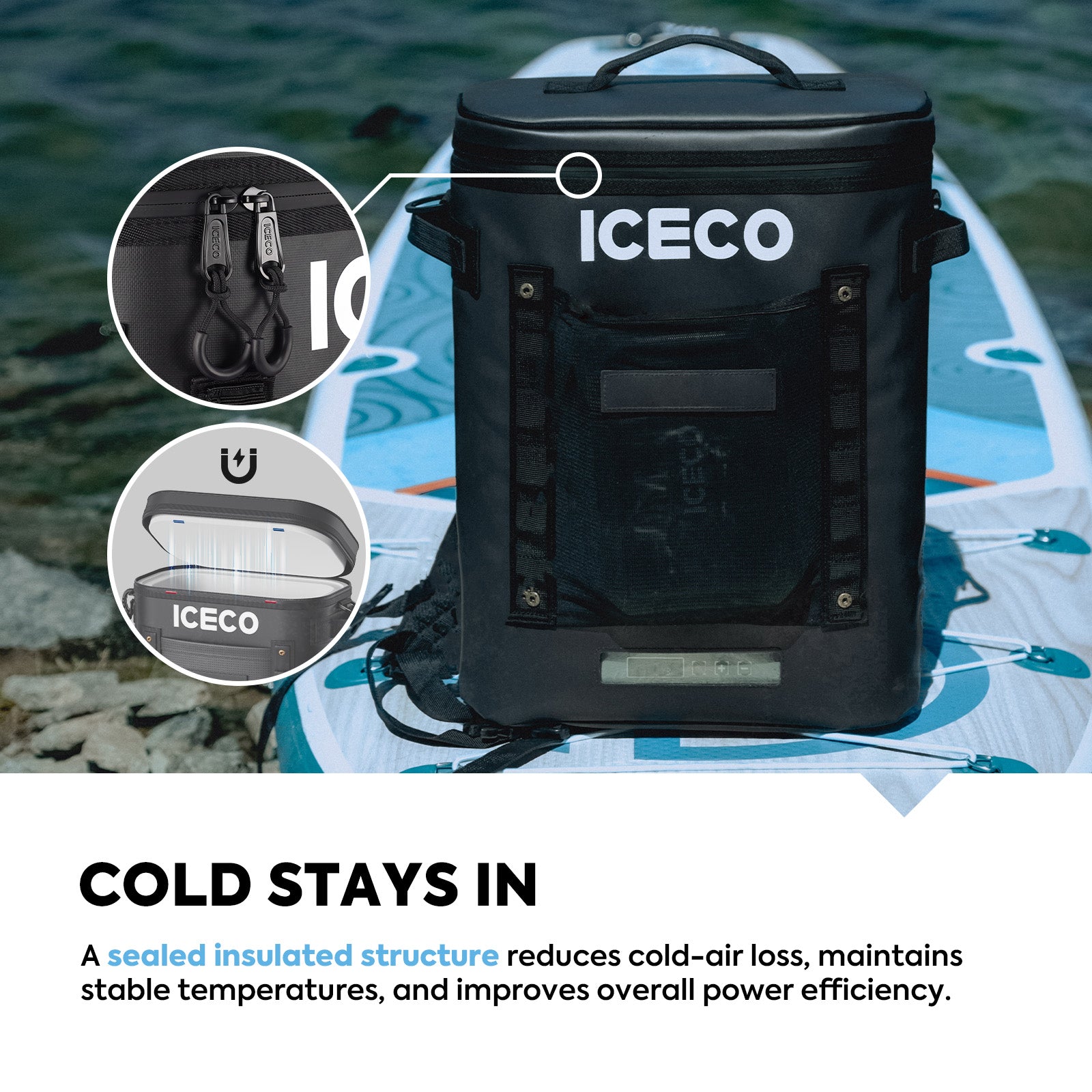NEW! 13.5QT GOPACK12 Single Zone 12V Ice-Free Portable Freezer | ICECO-Portable Fridge-www.icecofreezer.com