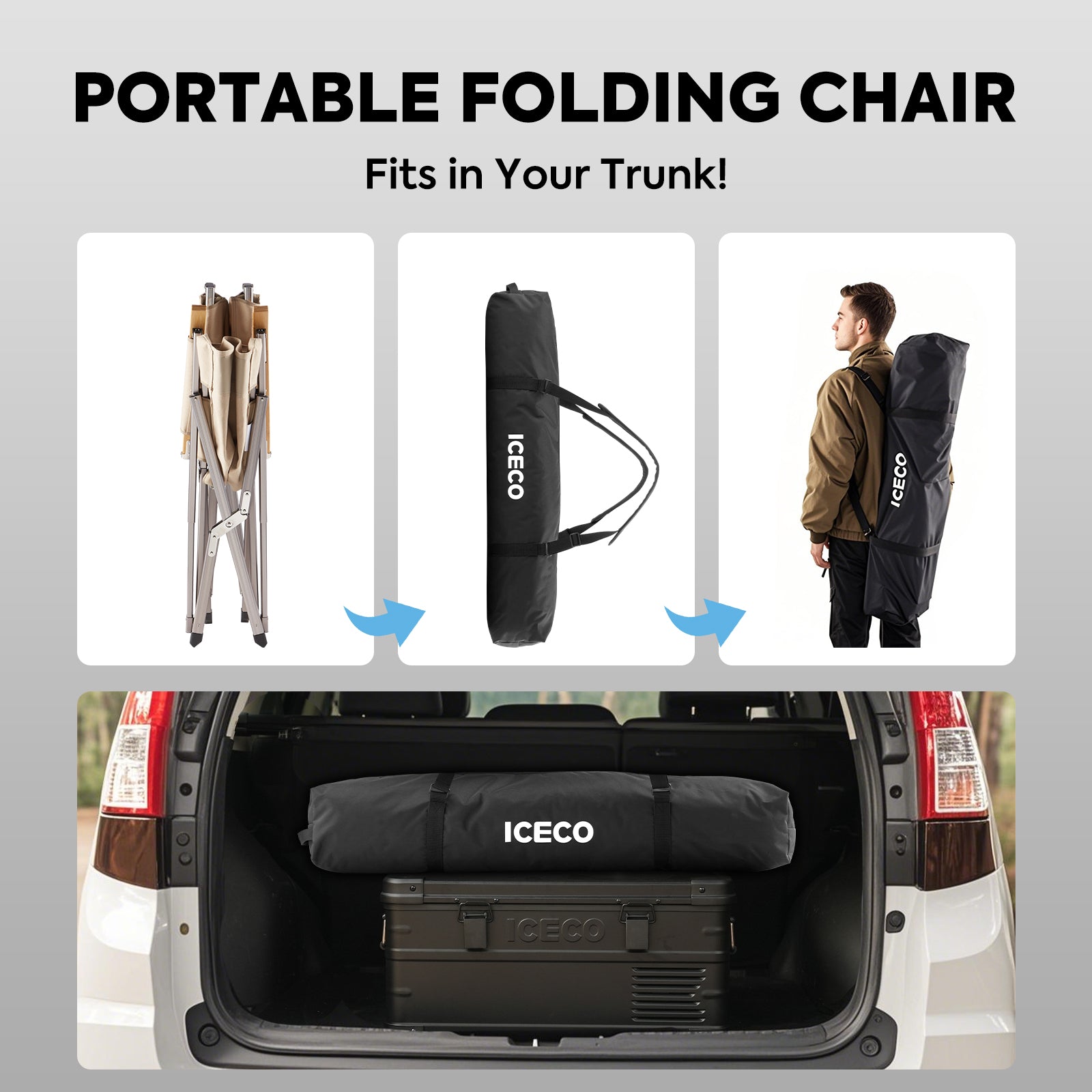 Hi1600 High-back Camping Chair | ICECO-Outdoor Gear-www.icecofreezer.com