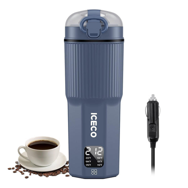 ICECO Car Electric Kettle with Tea Infuser, 6-Temperature Control