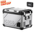 ICECO APL55 58Qt dual zone fridge freezer with stainless steel body, smart app control, large camping fridge for RV and Overland trips-www.icecofreezer.com