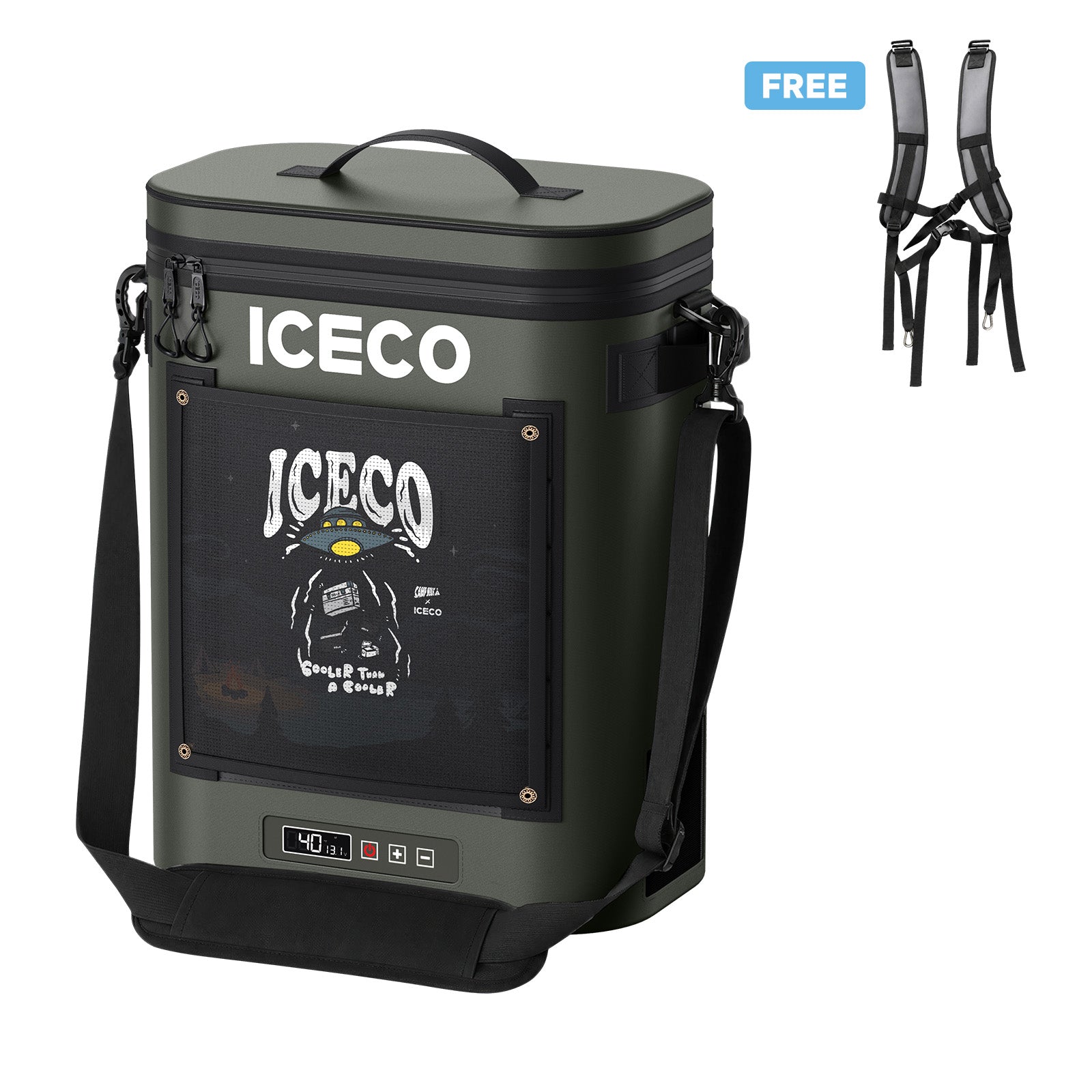 13.5QT GOPACK12 Single Zone 12V Ice-Free Portable Freezer | ICECO