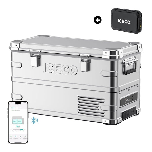 ICECO APL35 ポータブル冷蔵庫 ICECO APL35 35L Ultralight Dual Zone Aluminum Freezer Car Fridge