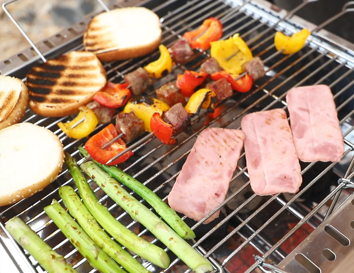 Adjustable charcoal grill hot sale