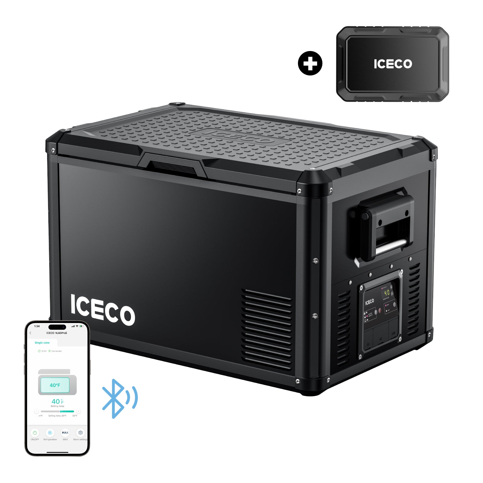 63.4QT VL60ProS Single Zone Portable Fridge Electric Cooler | ICECO-Portable Fridge-www.icecofreezer.com