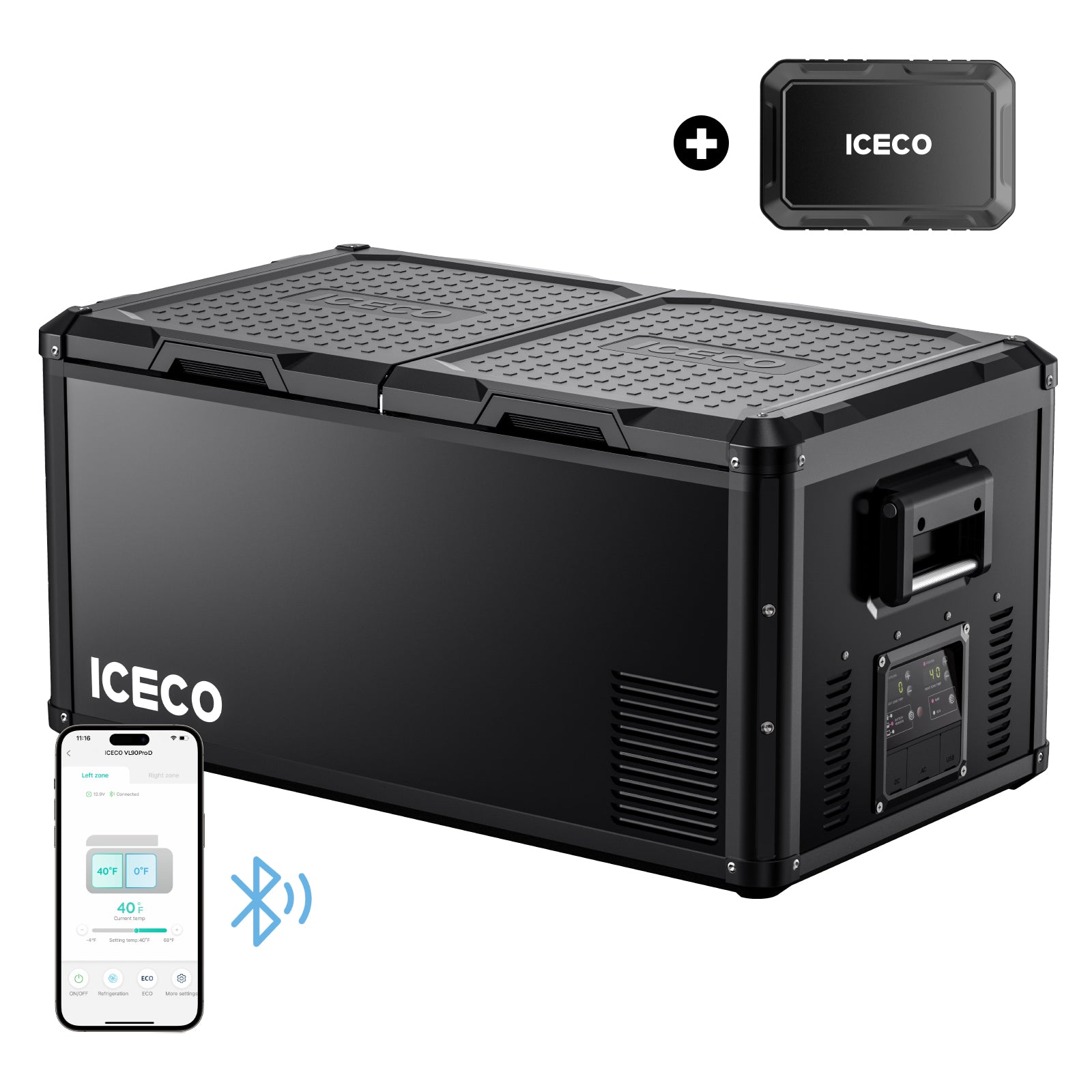 95QT VL90ProD Dual Zone RV 12 volt Fridge Freezer | ICECO-Portable Fridge-www.icecofreezer.com