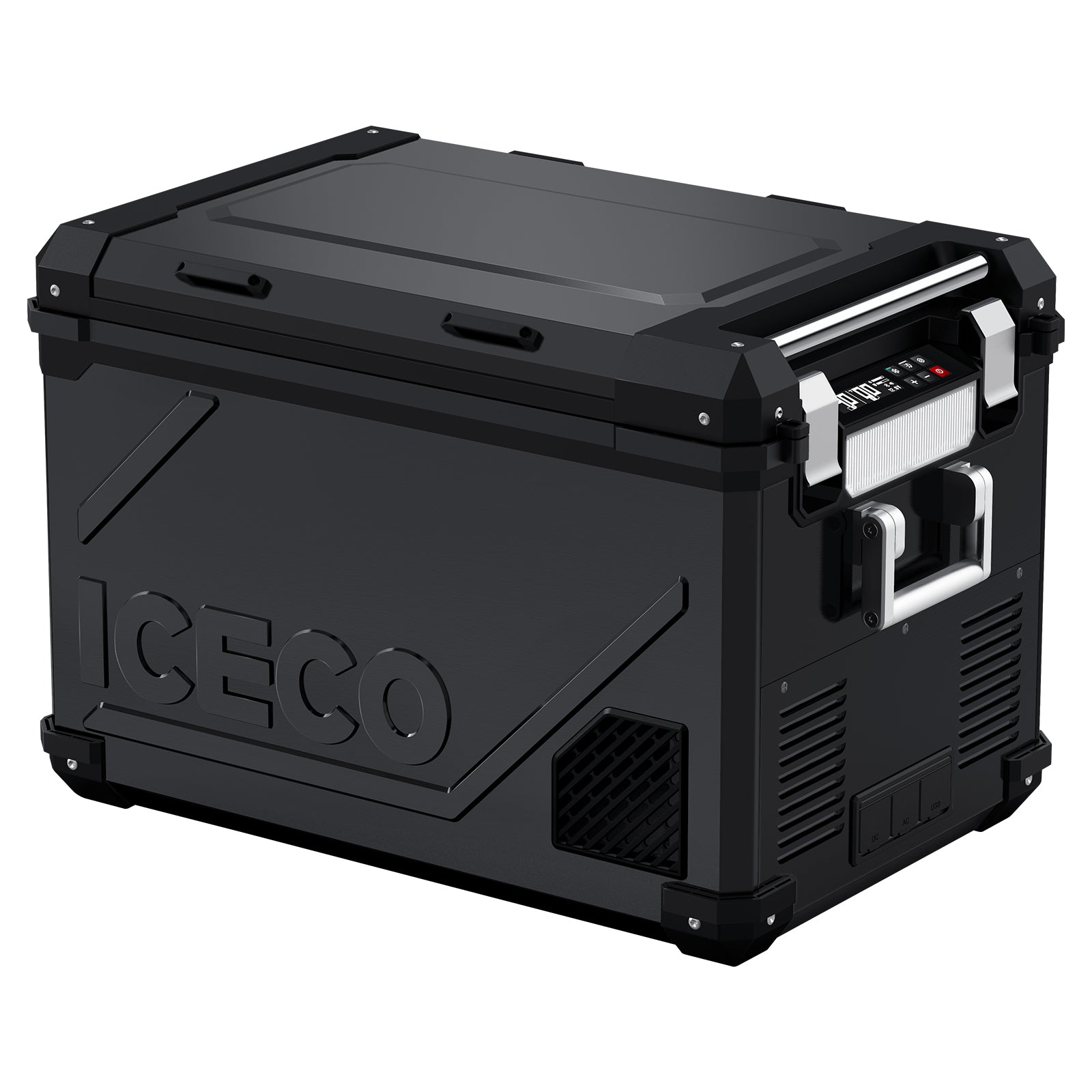 ICECO APL55-Black  car refrigerator with app control, quiet travel fridge perfect for RV and extended outdoor camping trips-www.icecofreezer.com