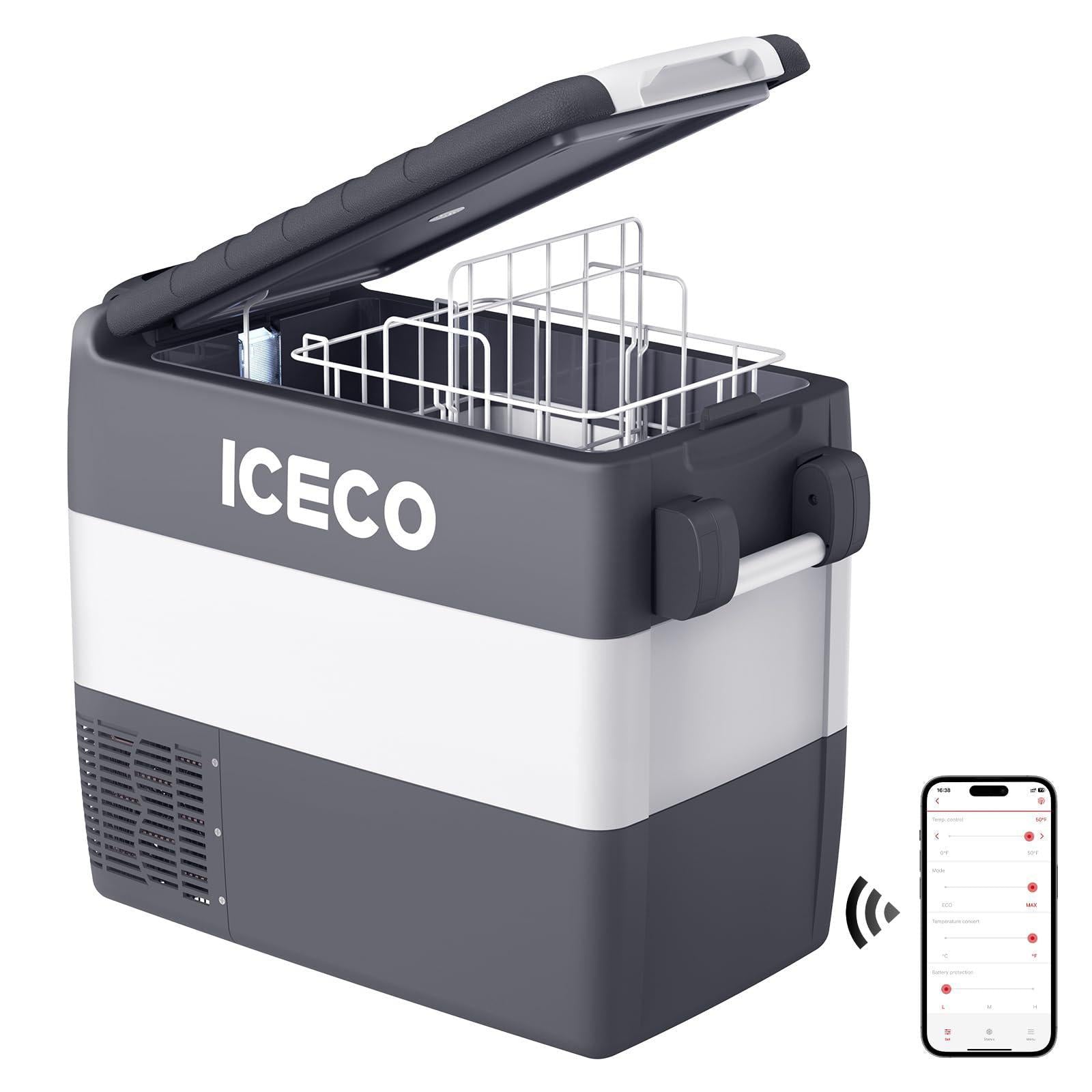 52.8QT JP50 12V APP Controlled Portable Fridge With Free Protective Cover-Portable Fridge-www.icecofreezer.com