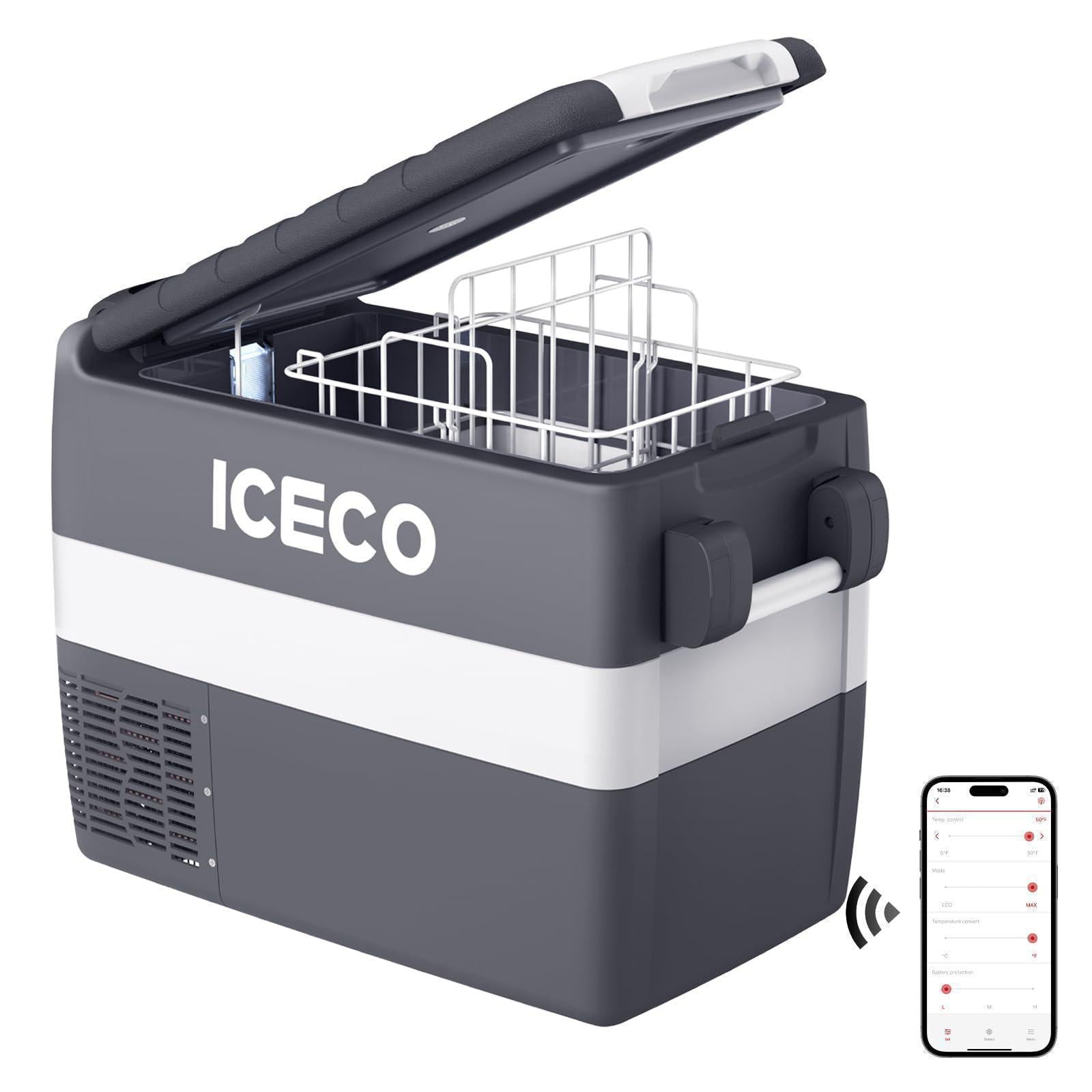 68.6QT VL65 Dual Zone Portable Fridge Plug in Cooler for Car with Secop Compressor | ICECO