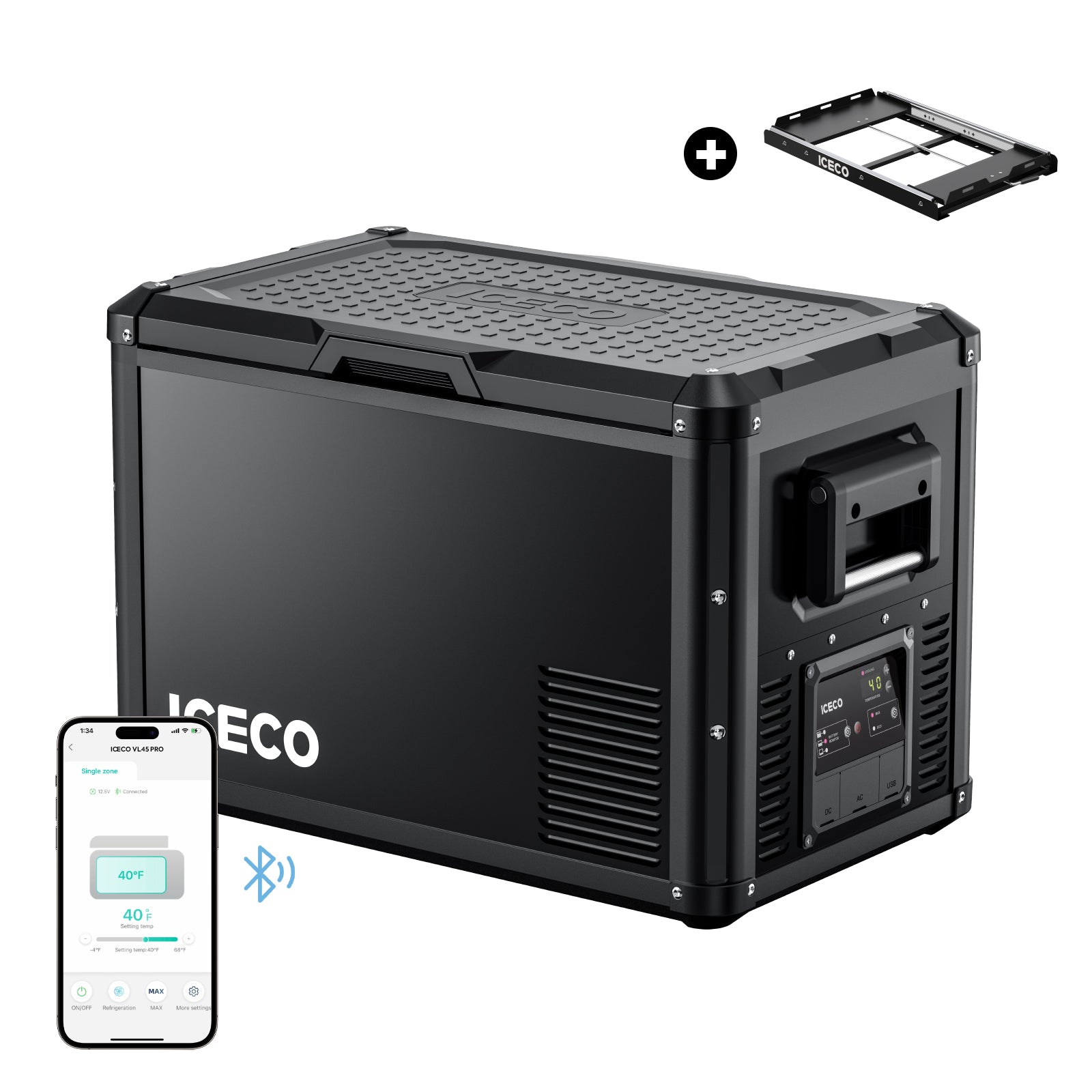 47.5QT VL45ProS Single Zone Portable Fridge Freezer with Slide Mount | ICECO-Portable Fridge-www.icecofreezer.com